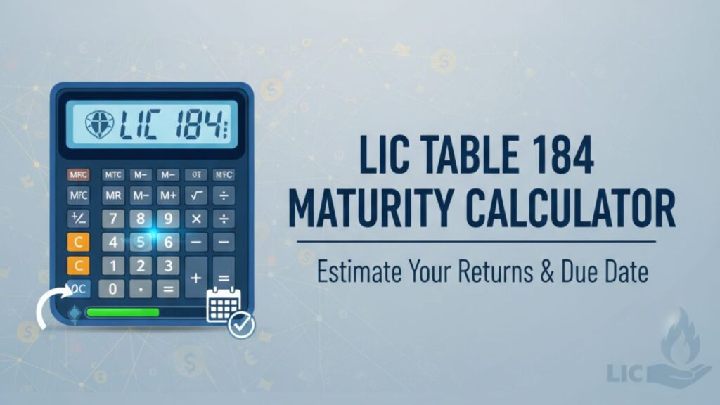 LIC Table 184 Maturity Calculator